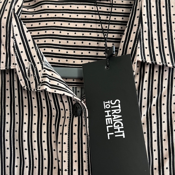 NWT Straight to Hell Stardust button down - Picture 3 of 5